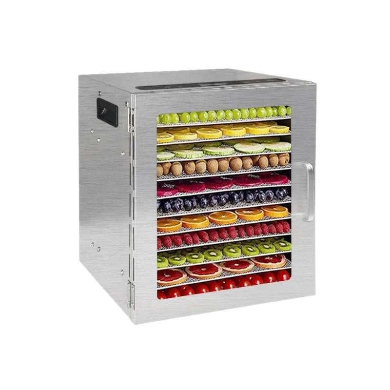 18-layer stainless steel food dehydrator with touch screen and 25L capacity