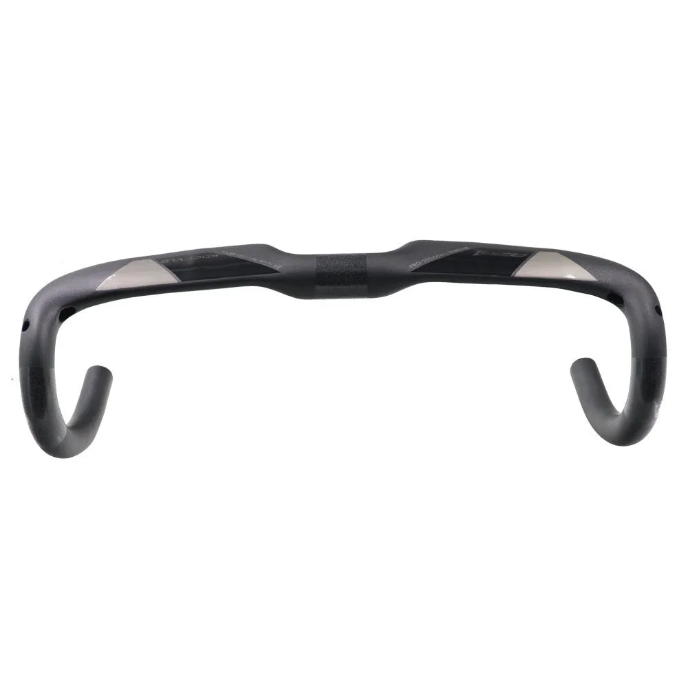Wei Bike carbon fibre road handlebar with 38 degree bend in matt black finish