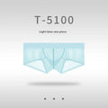 Men's seamless low waist ice silk underwear in a solid colour, showing ultra-thin fabric and no visible seams.