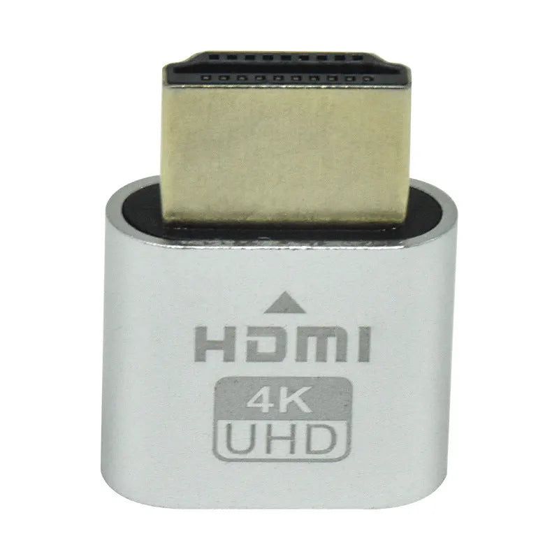 Graphics card HDMI virtual display adapter with 26.5mm plug in multiple metallic finishes