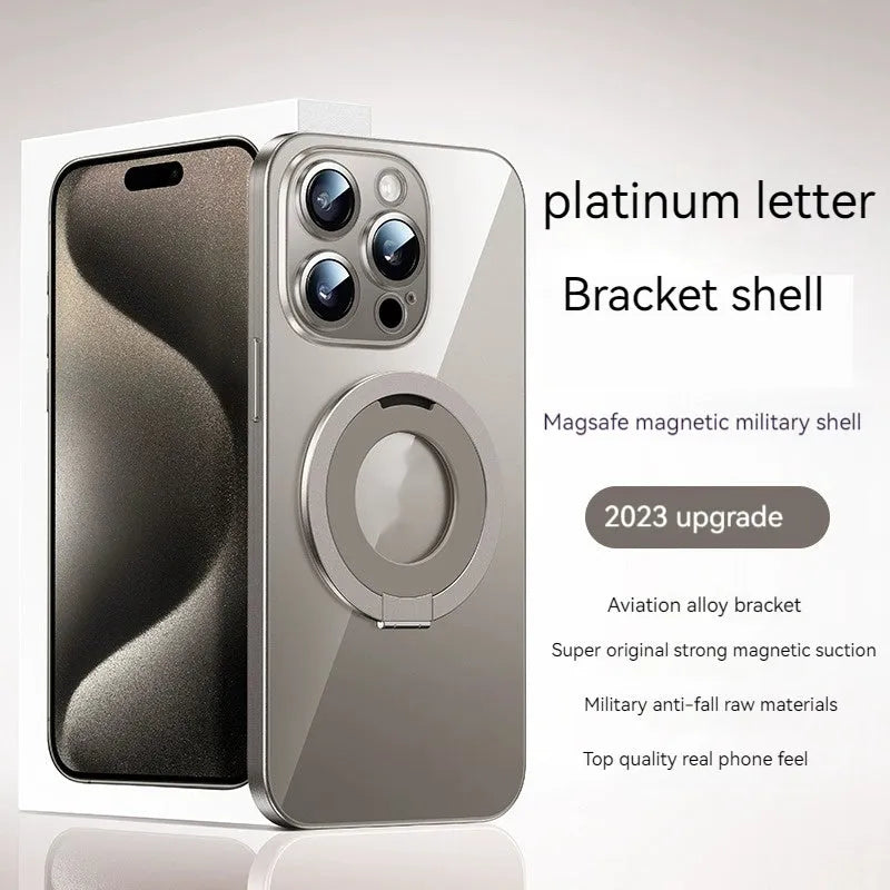 Creative Phone Case Pivot Protective Cover magnetic silicone drop-resistant for Apple iPhone series in five colours