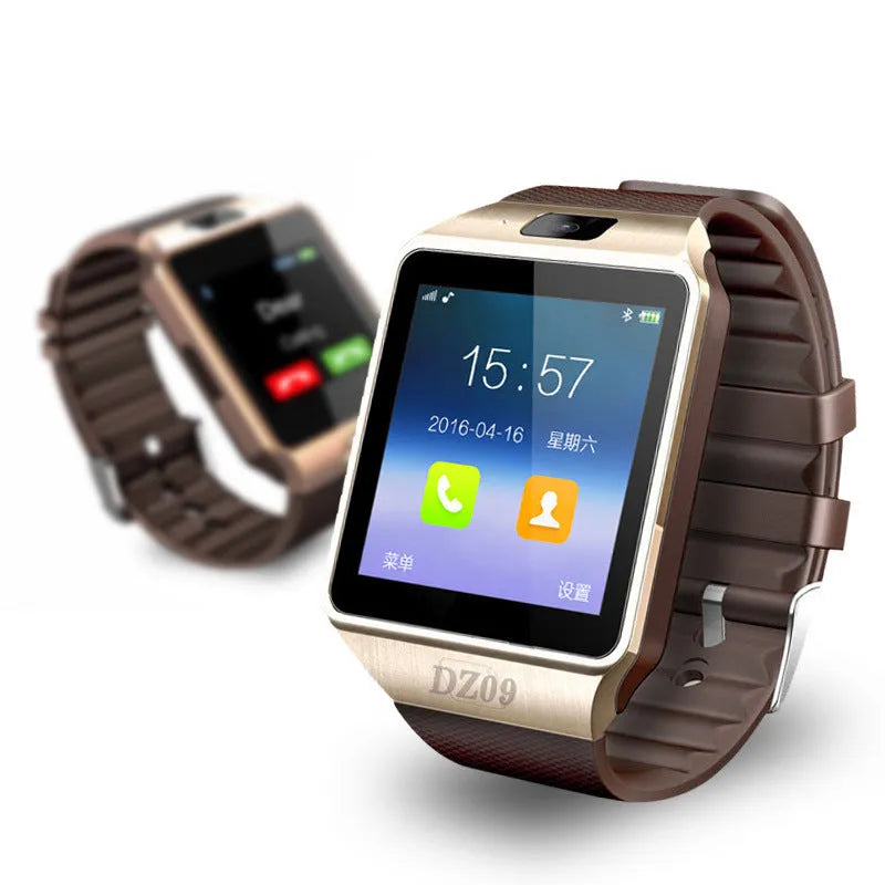 Smart watch with Bluetooth calling on wrist, showing 1.44-inch touch screen and adjustable strap