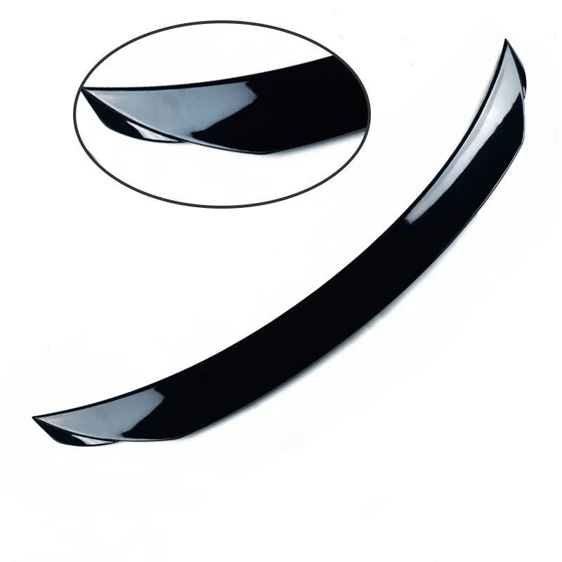 Large bright black sports tail blade trim for Mazda 3 Axela Exela rear bumper.