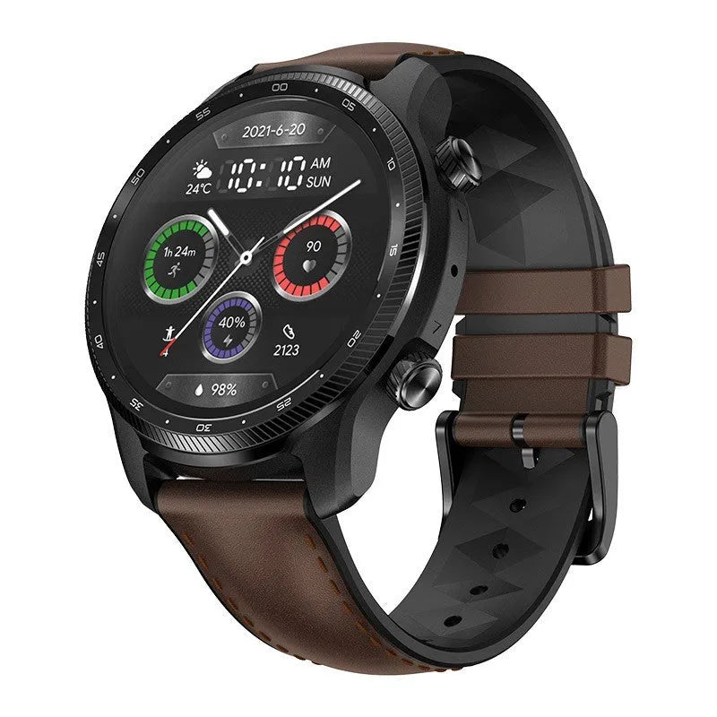 Ticwatch Pro X smart watch with 47mm case, 1.39-inch display, and independent 4G calling capability