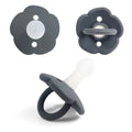 Baby pacifier with silicone lace nipple in 6.5x5x5cm size available in 11 colours for 0-6 months