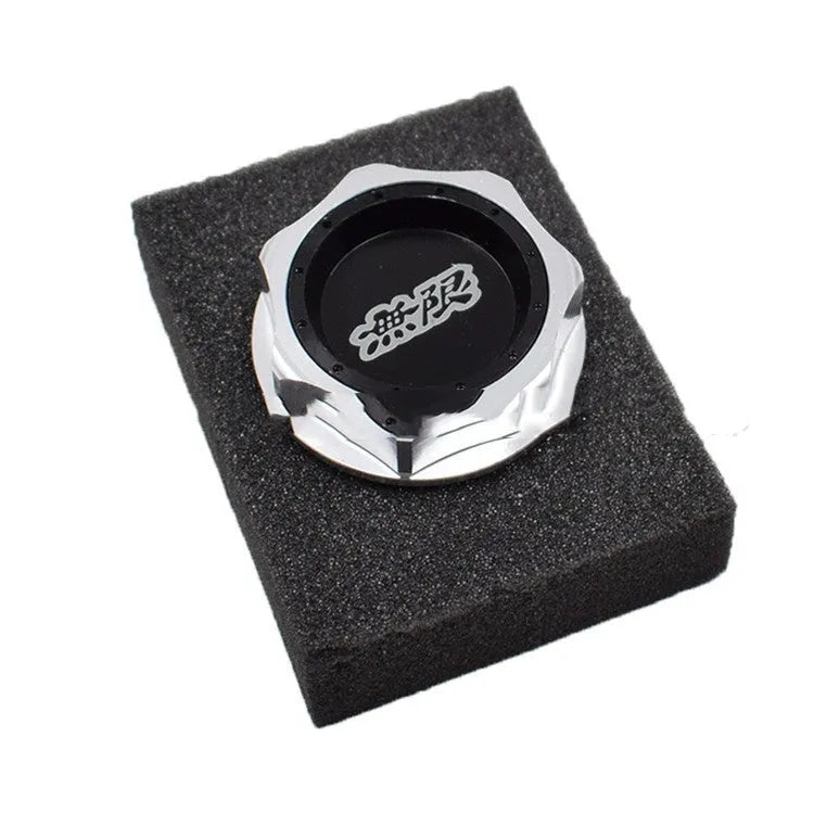 Aluminium alloy anti-leakage oil filter cap in six colour options for Honda vehicles.