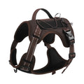 Reflective dog harness with hand-holding rope in adjustable sizes and multiple colour options