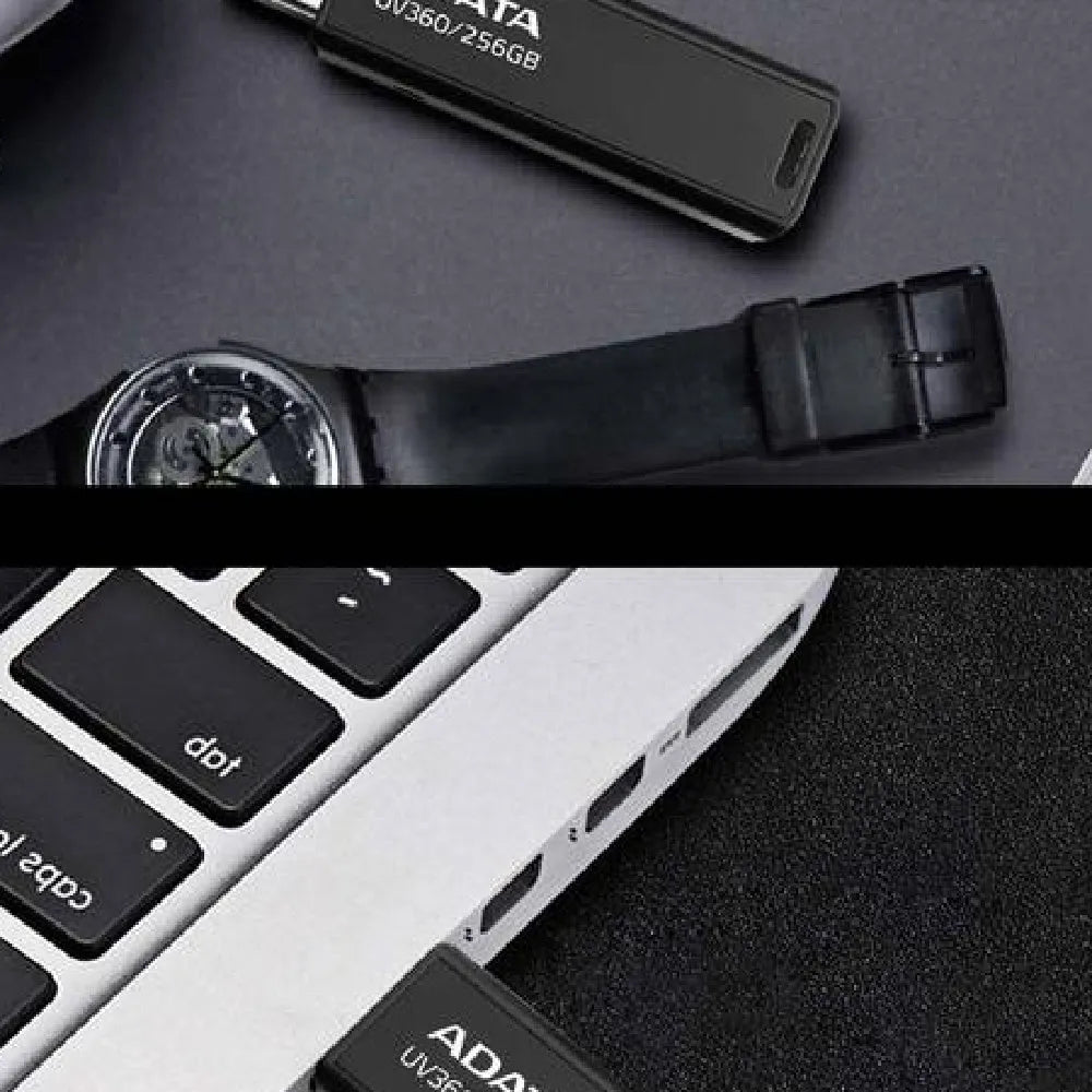 Black car mounted USB flash drive with plastic waterproof housing showing USB 3.2 Gen1 connector